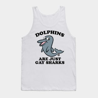 DOLPHIN GAY SHARKS Tank Top